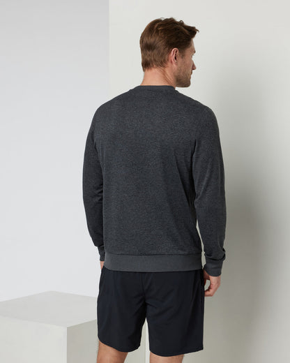 Ponto Performance Crew Charcoal Grey Crew Neck - Vuori