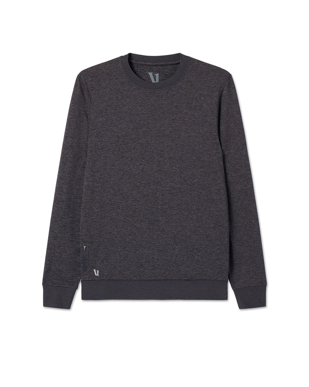 Ponto Performance Crew Charcoal Grey Crew Neck - Vuori