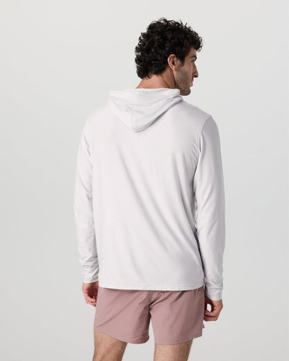 Strato Tech Hoodie Men's Frost Grey Workout Hoodie - Vuori