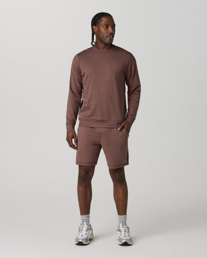 Ponto Performance Crew Men's Sable Heather Crew Neck - Vuori