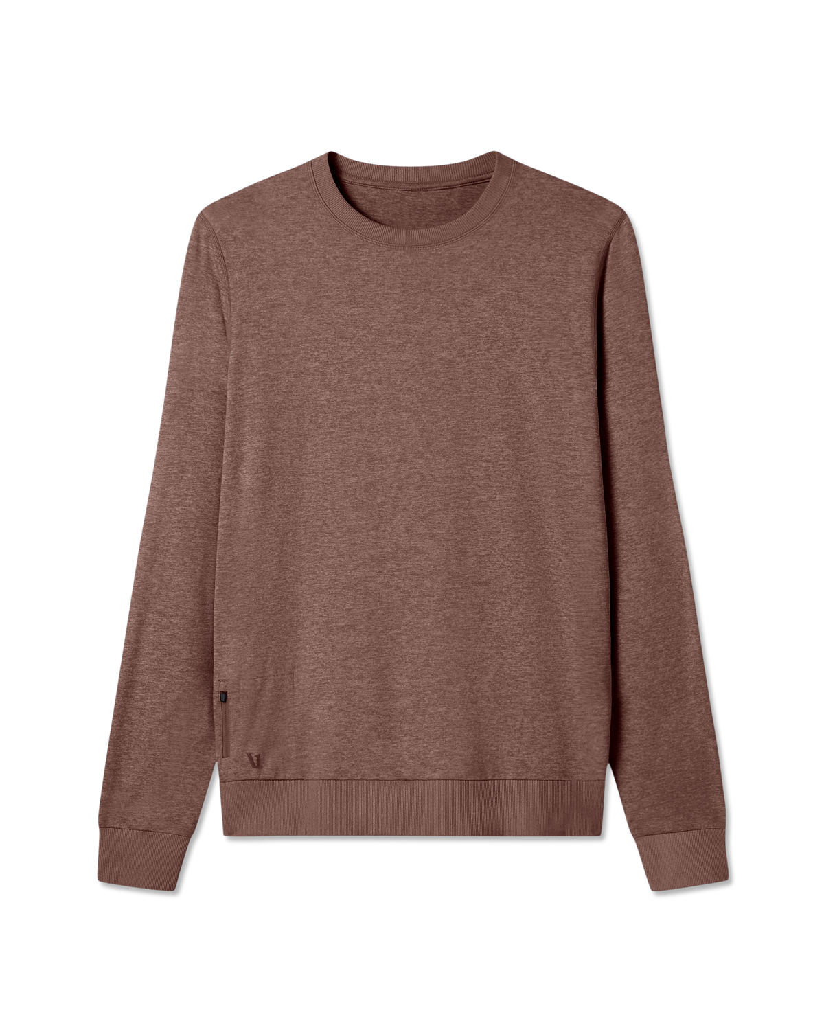 Ponto Performance Crew Men's Sable Heather Crew Neck - Vuori
