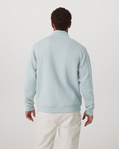 Seaside 1/2 Zip Classic Men's Blue Haze Pullover - Vuori