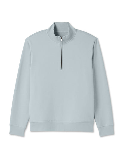Seaside 1/2 Zip Classic Men's Blue Haze Pullover - Vuori