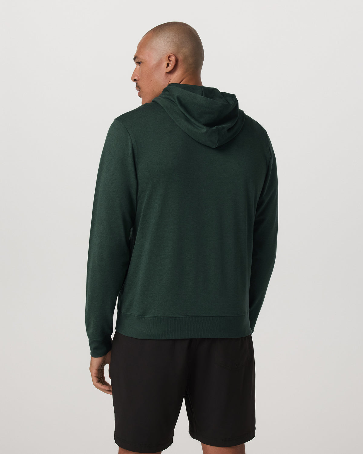 Ponto Full Zip Hoodie Men's Spruce Heather Hoodie - Vuori