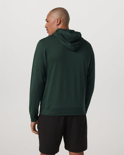 Ponto Full Zip Hoodie Men's Spruce Heather Hoodie - Vuori
