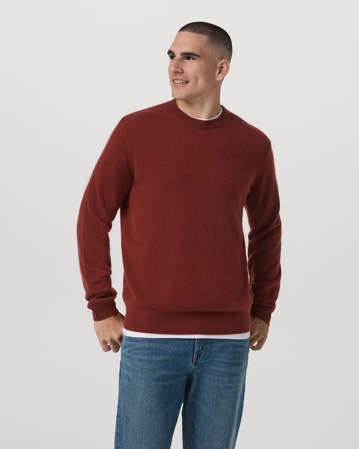 Berik Cashmere Sweater Men's Spiced Apple Sweater - Vuori
