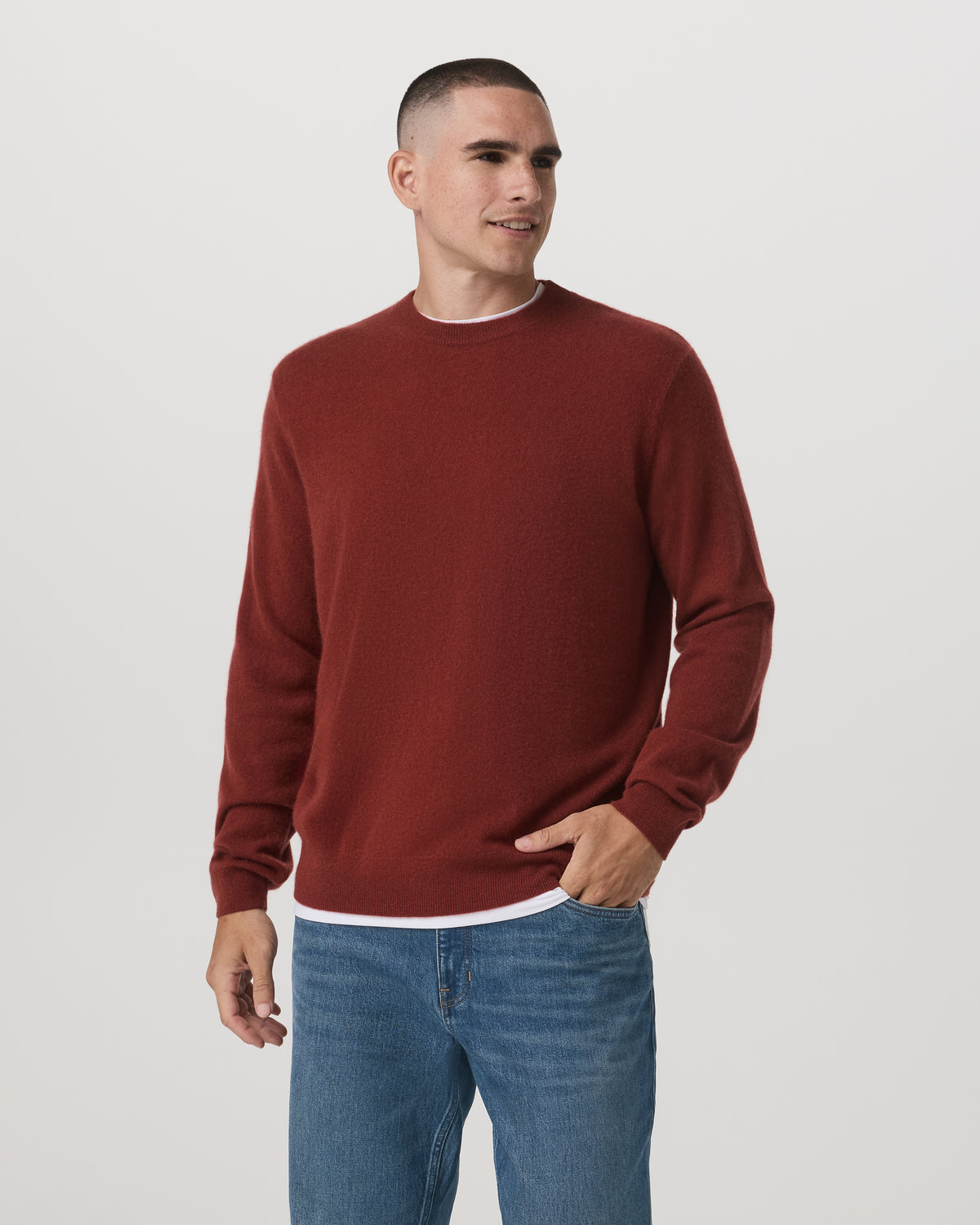Berik Cashmere Sweater Men's Spiced Apple Sweater - Vuori
