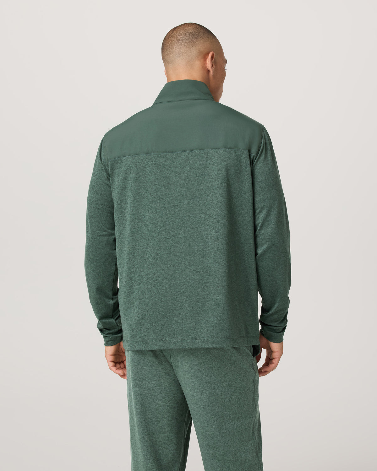 Men's Sunday Element Track Jacket Agate Green Heather - Vuori