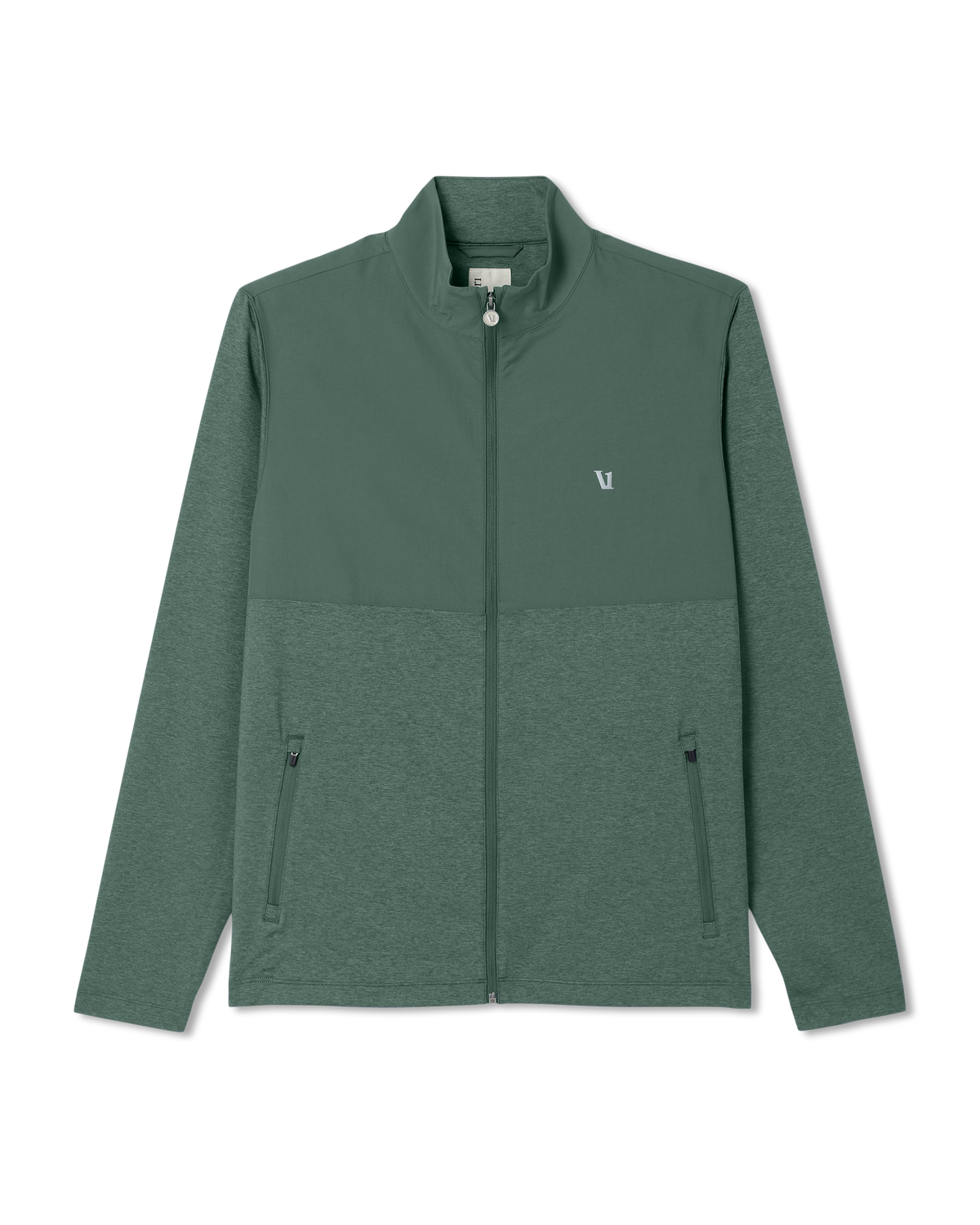 Men's Sunday Element Track Jacket Agate Green Heather - Vuori