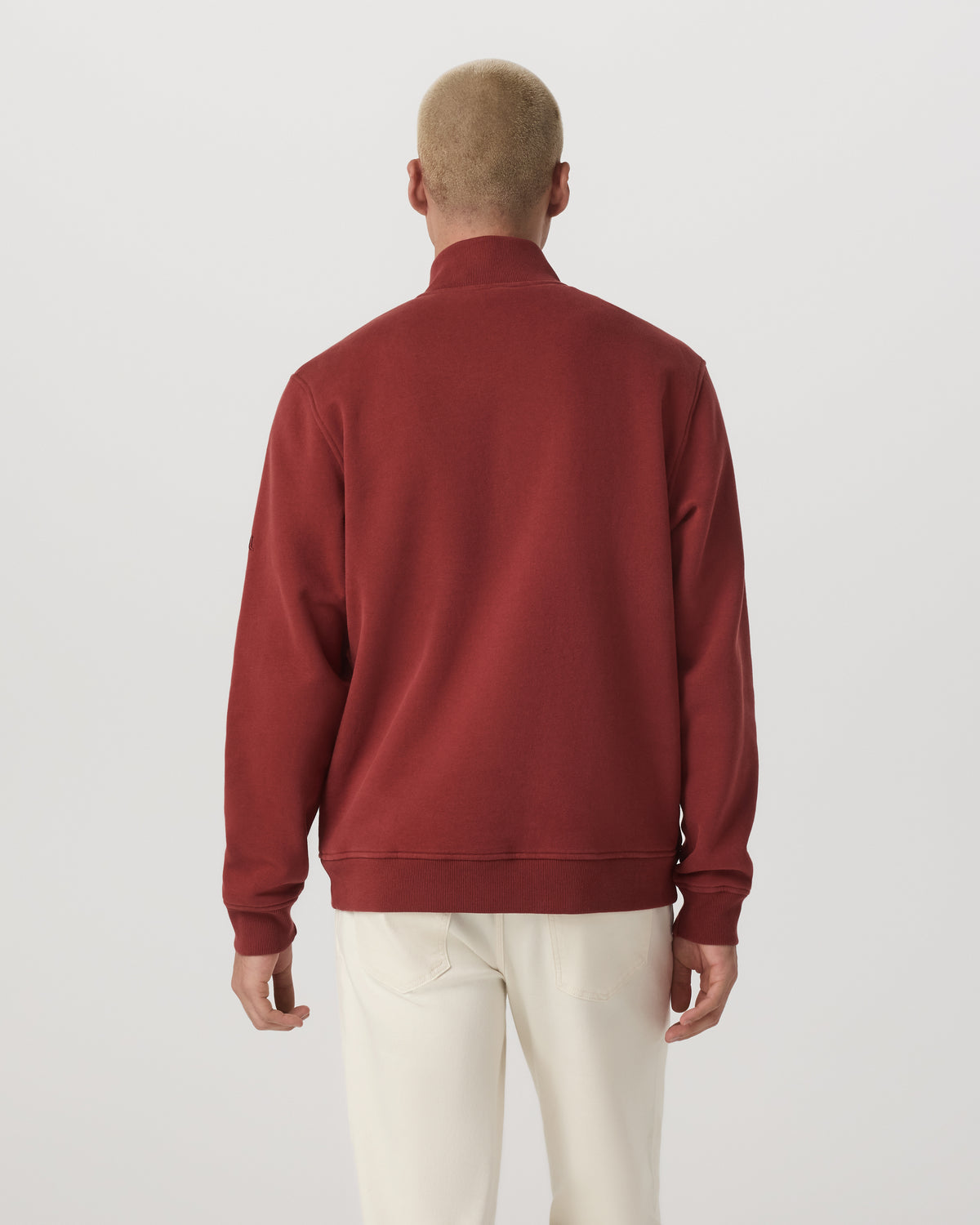 Seaside 1/2 Zip Classic Men's Spiced Apple Pullover - Vuori