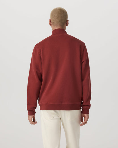 Seaside 1/2 Zip Classic Men's Spiced Apple Pullover - Vuori