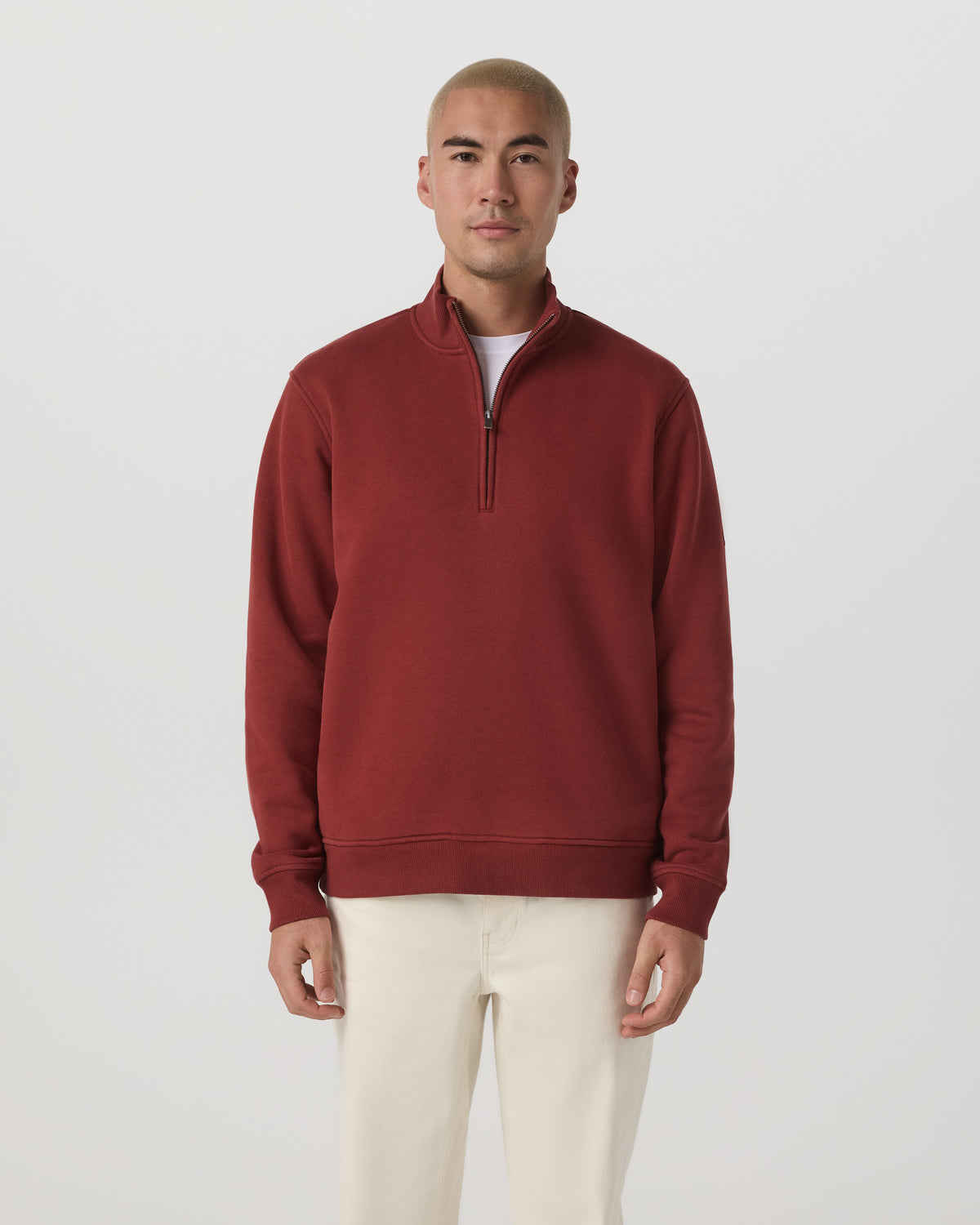 Seaside 1/2 Zip Classic Men's Spiced Apple Pullover - Vuori
