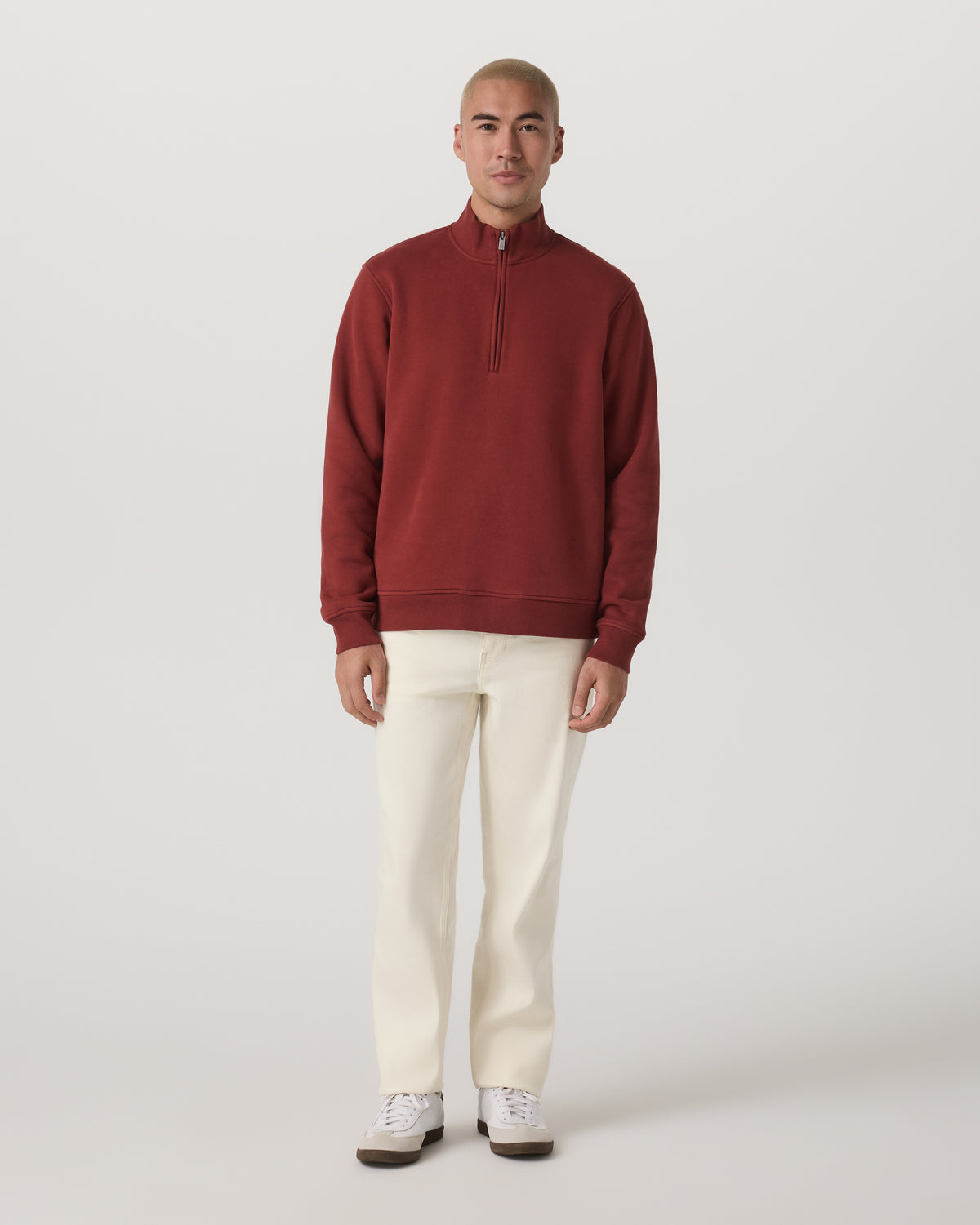 Seaside 1/2 Zip Classic Men's Spiced Apple Pullover - Vuori