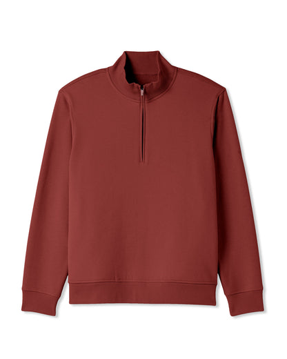 Seaside 1/2 Zip Classic Men's Spiced Apple Pullover - Vuori