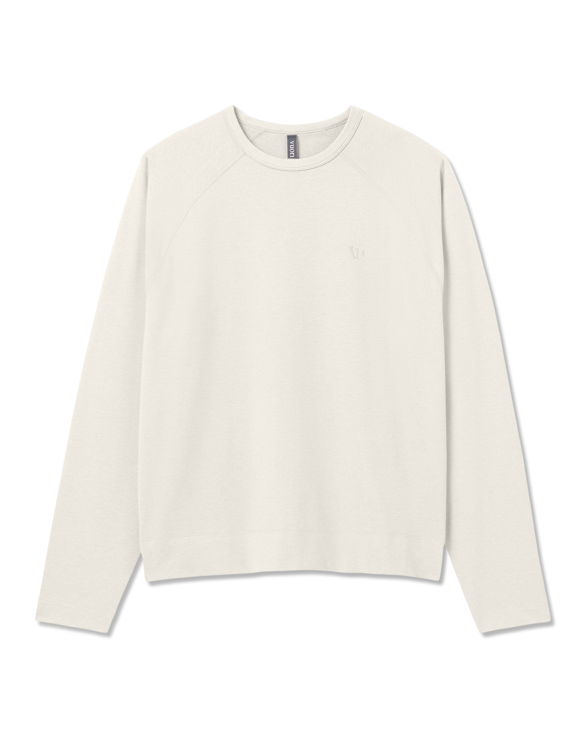 Coronado Crew - Relaxed Fit Men's Ivory Heather Crew - Vuori