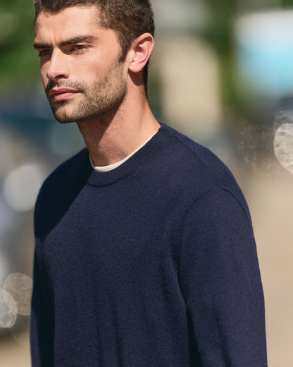 Berik Cashmere Sweater Men's Sweater in Ink - Vuori