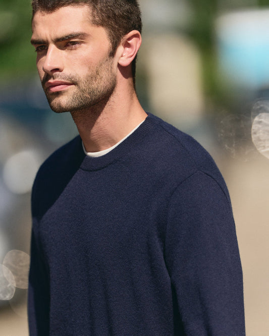 Berik Cashmere Sweater Men's Sweater in Ink - Vuori