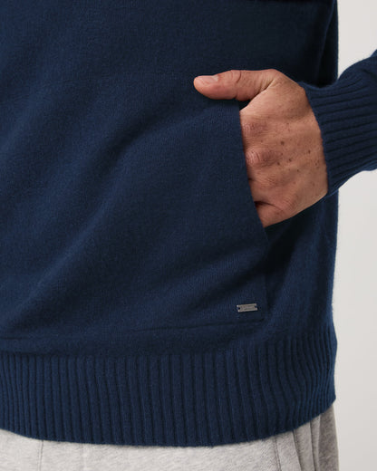 Berik Cashmere Hoodie Men's Hoodie in Ink - Vuori