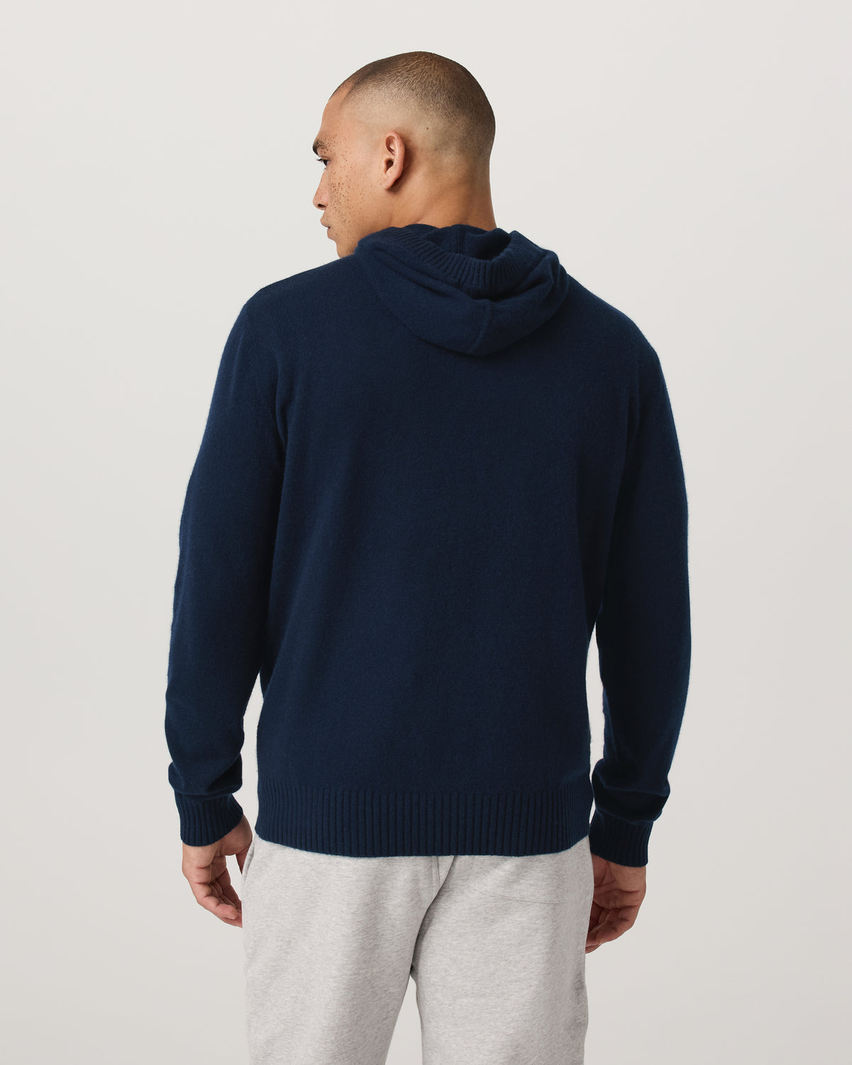 Berik Cashmere Hoodie Men's Hoodie in Ink - Vuori