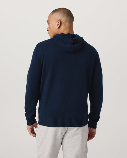 Berik Cashmere Hoodie Men's Hoodie in Ink - Vuori