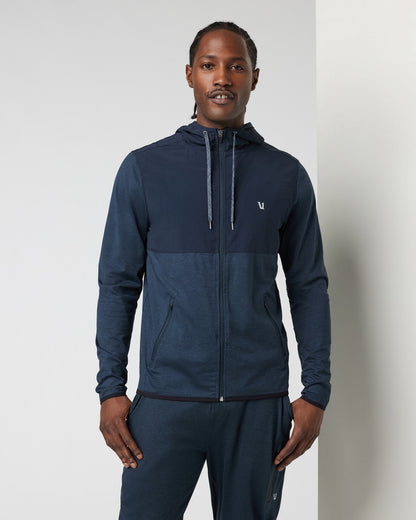 Sunday Element Jacket Men's Ink Blue Running Jacket - Vuori