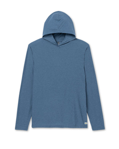Strato Tech Hoodie Men's Pool Blue Workout Hoodie - Vuori