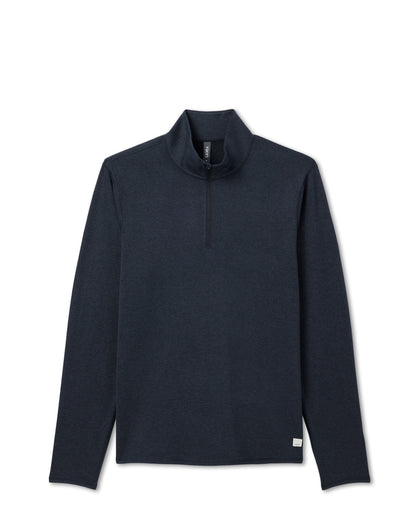 Ponto Half Zip Mock Neck Ink Heather - Vuori