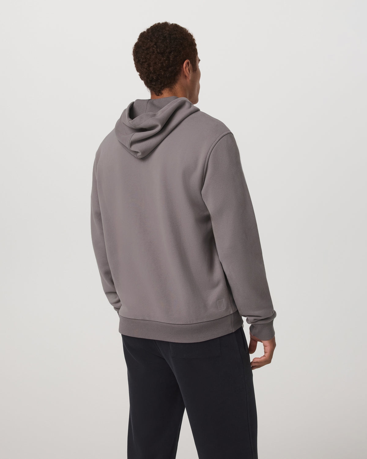 Seaside Full Zip 2.0 Men's Cavern Grey Full Zip Hoodie - Vuori
