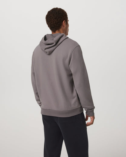 Seaside Full Zip 2.0 Men's Cavern Grey Full Zip Hoodie - Vuori