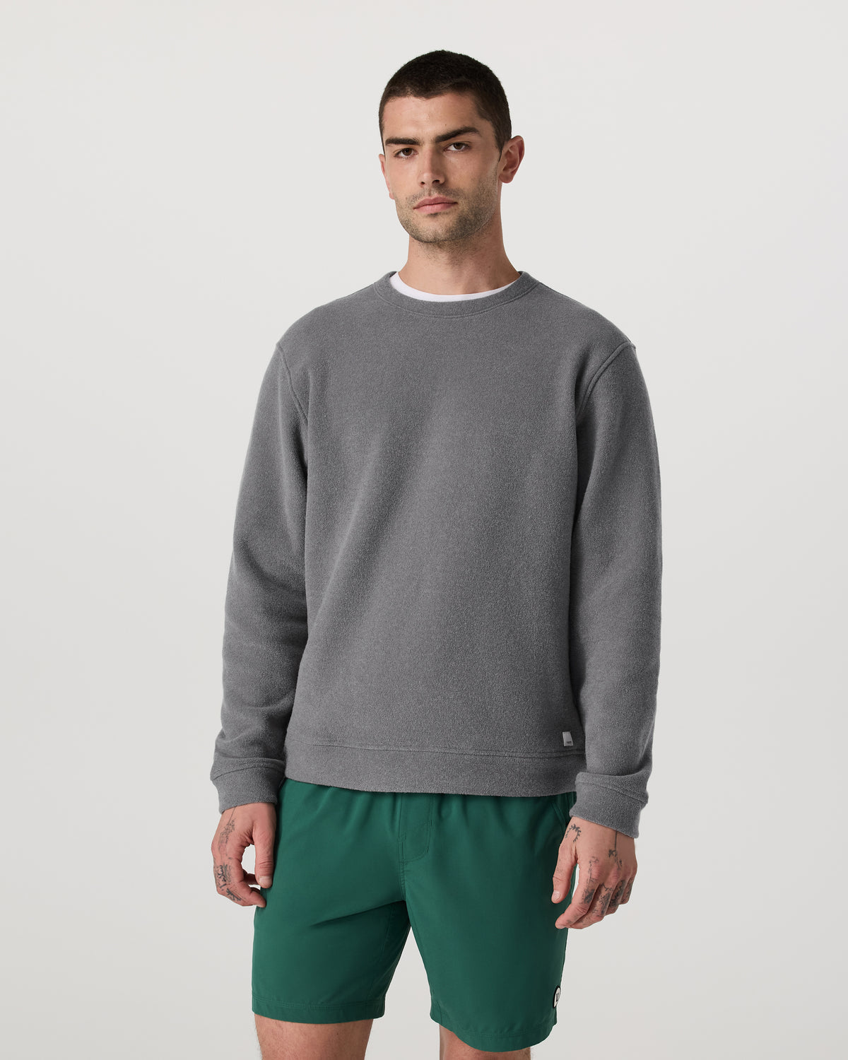Beach Fleece Crew Men's Pinecone Heather Crewneck - Vuori
