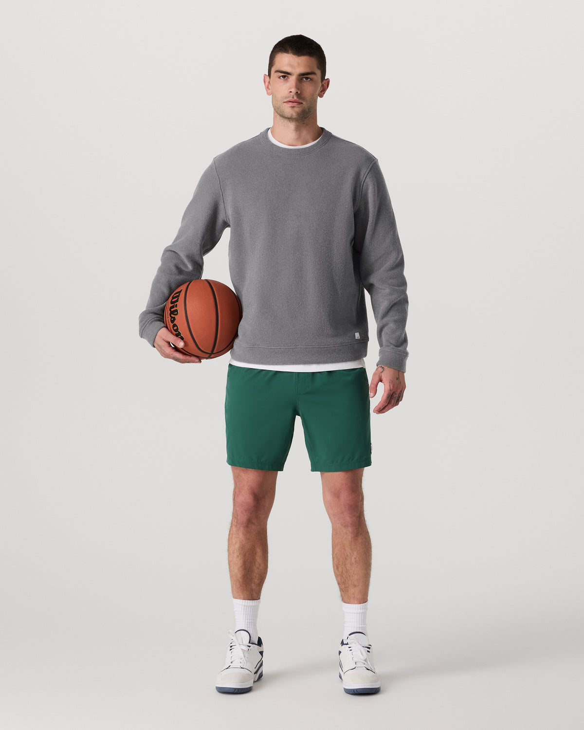 Beach Fleece Crew Men's Pinecone Heather Crewneck - Vuori
