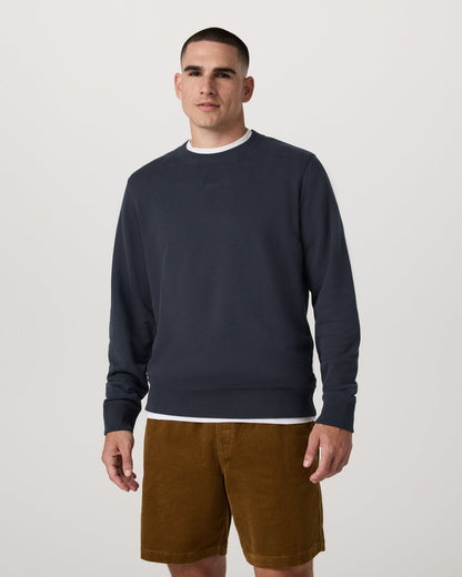 Cypress Logo Crew Men's Navy Sweatshirt - Vuori