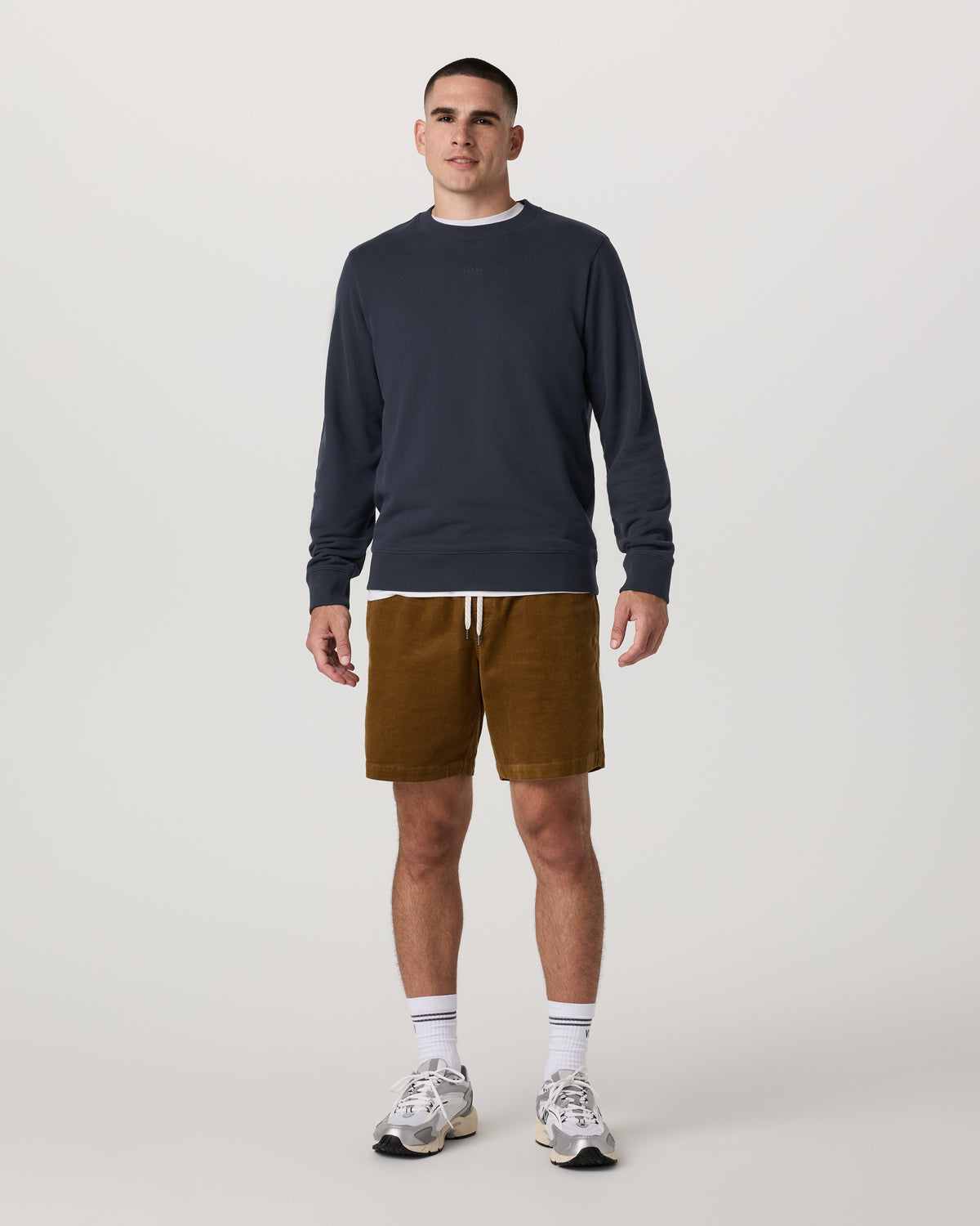 Cypress Logo Crew Men's Navy Sweatshirt - Vuori
