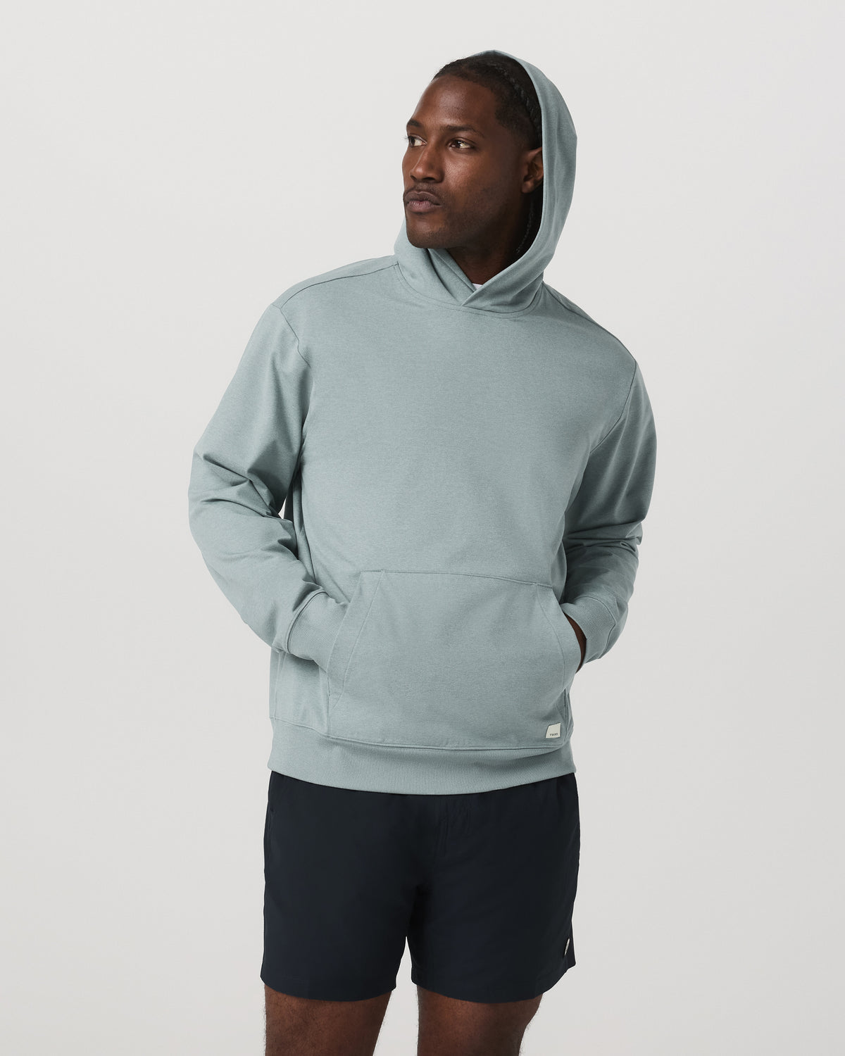 Men's Coronado Pullover Hoodie 2.0 Misty Blue Heather - Vuori