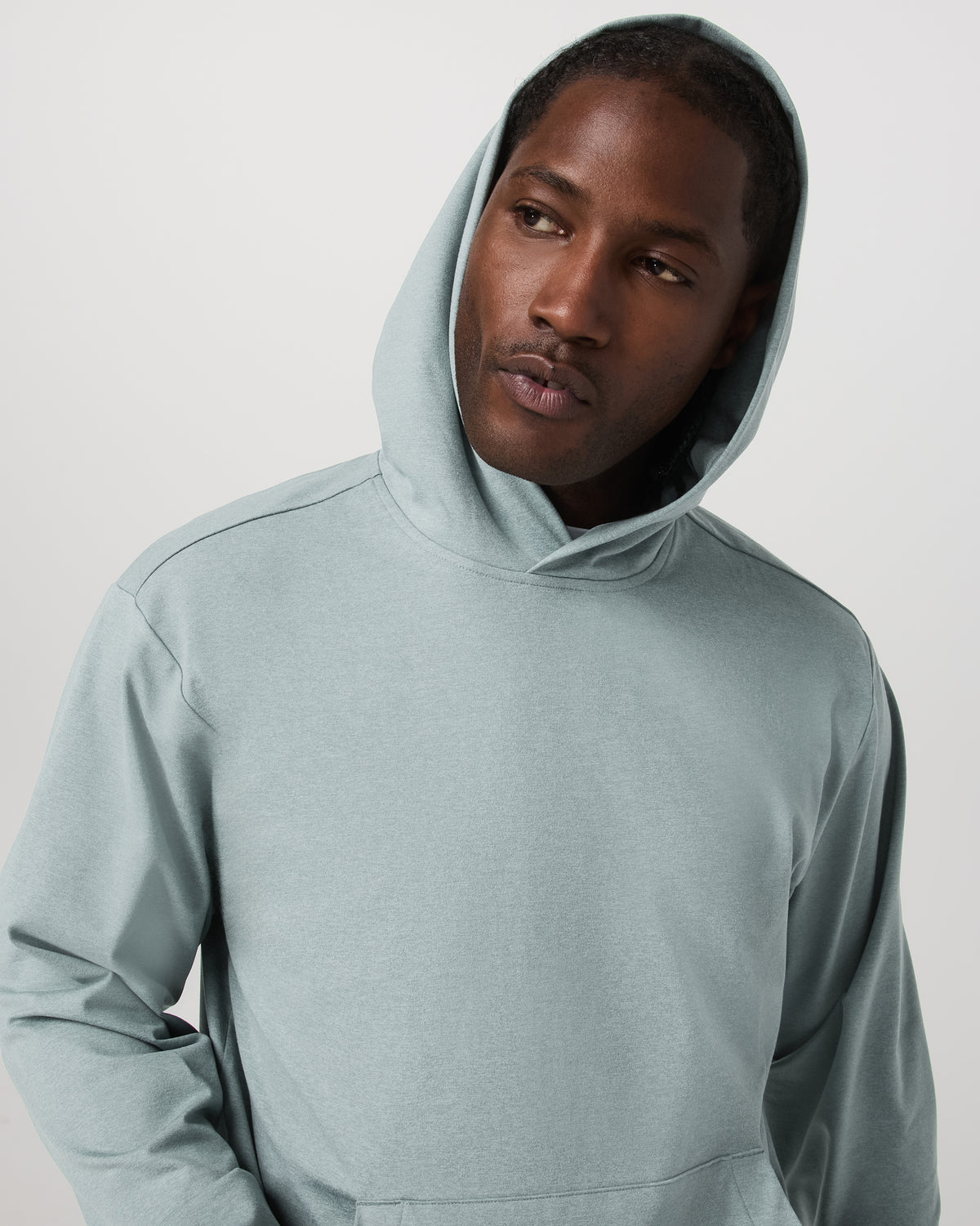 Men's Coronado Pullover Hoodie 2.0 Misty Blue Heather - Vuori