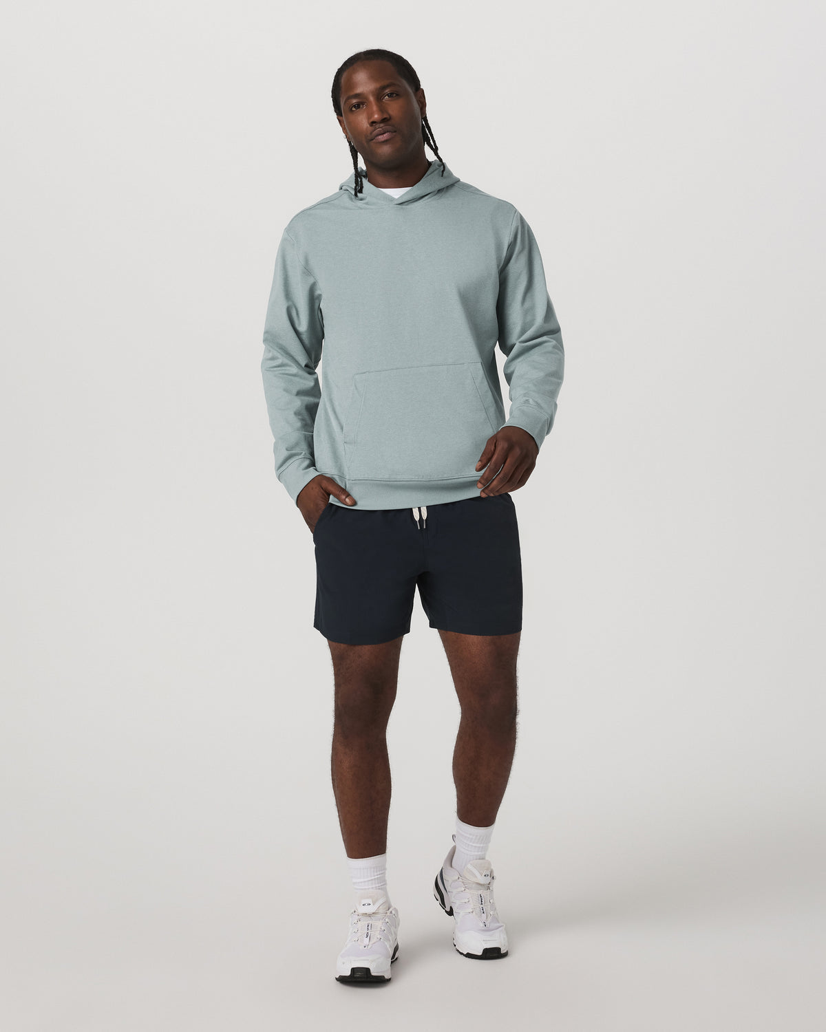 Men's Coronado Pullover Hoodie 2.0 Misty Blue Heather - Vuori
