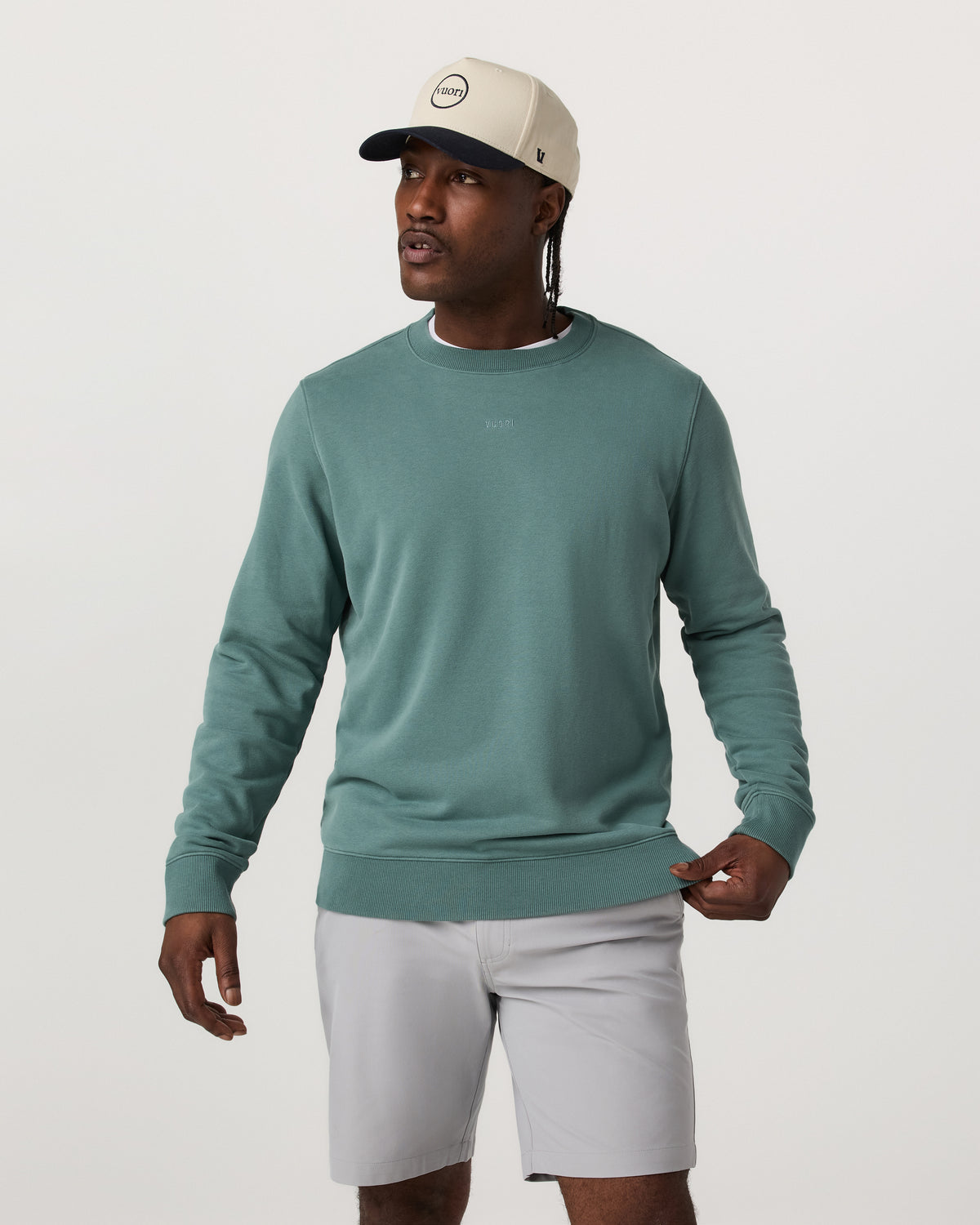 Cypress Logo Crew Men's Bluegrass Sweatshirt - Vuori