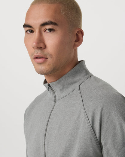 Coronado Novelty Full Zip Men's Driftwood Heather Jacket - Vuori