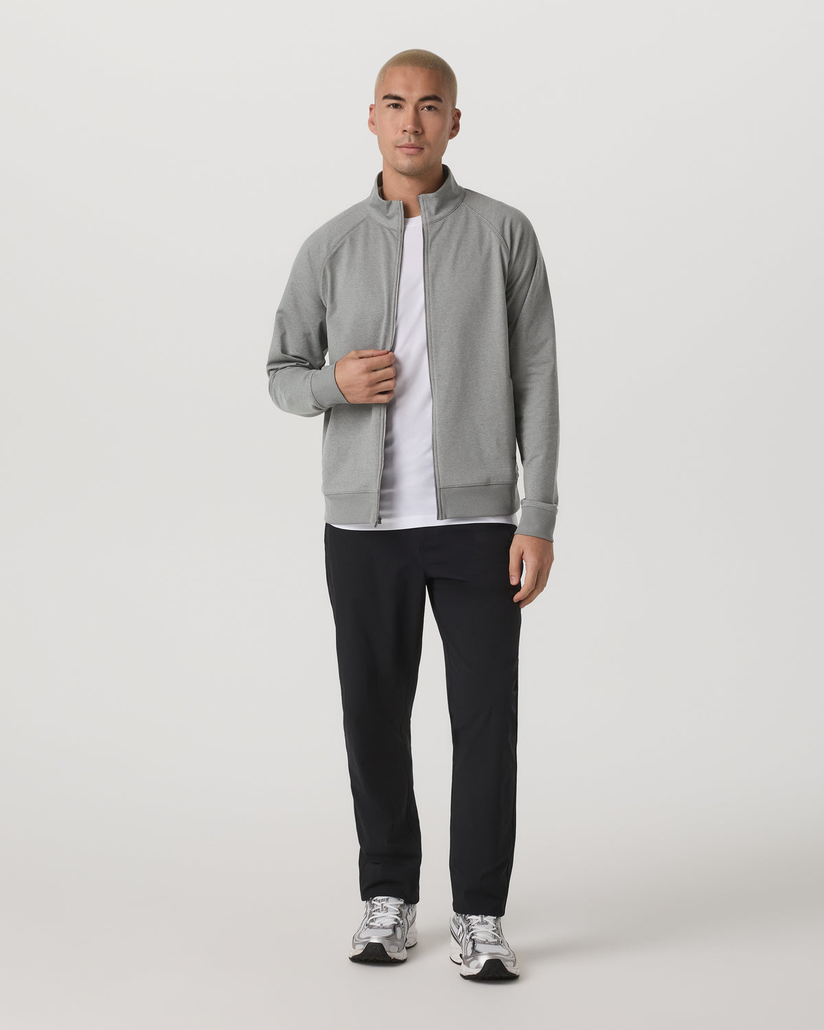 Coronado Novelty Full Zip Men's Driftwood Heather Jacket - Vuori