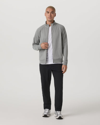 Coronado Novelty Full Zip Men's Driftwood Heather Jacket - Vuori