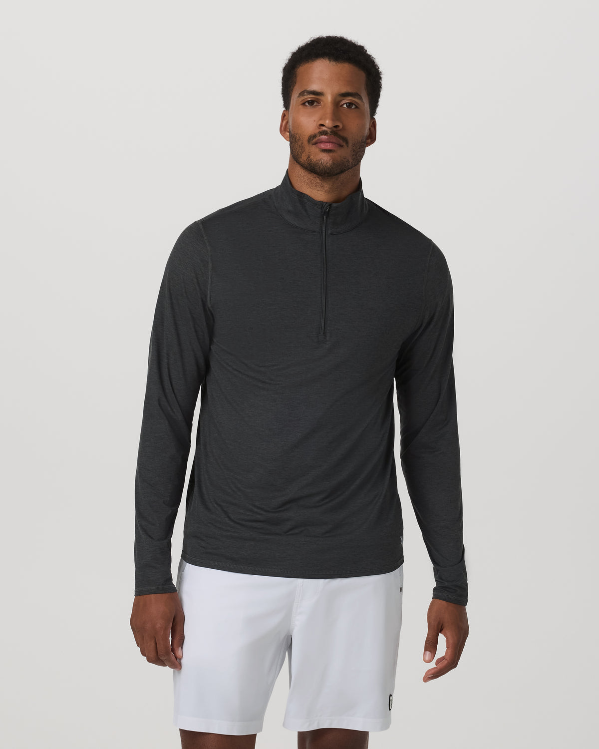 Ease Performance Half Zip 2.0 Charcoal Heather - Vuori