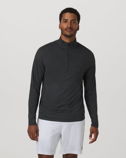 Ease Performance Half Zip 2.0 Charcoal Heather - Vuori