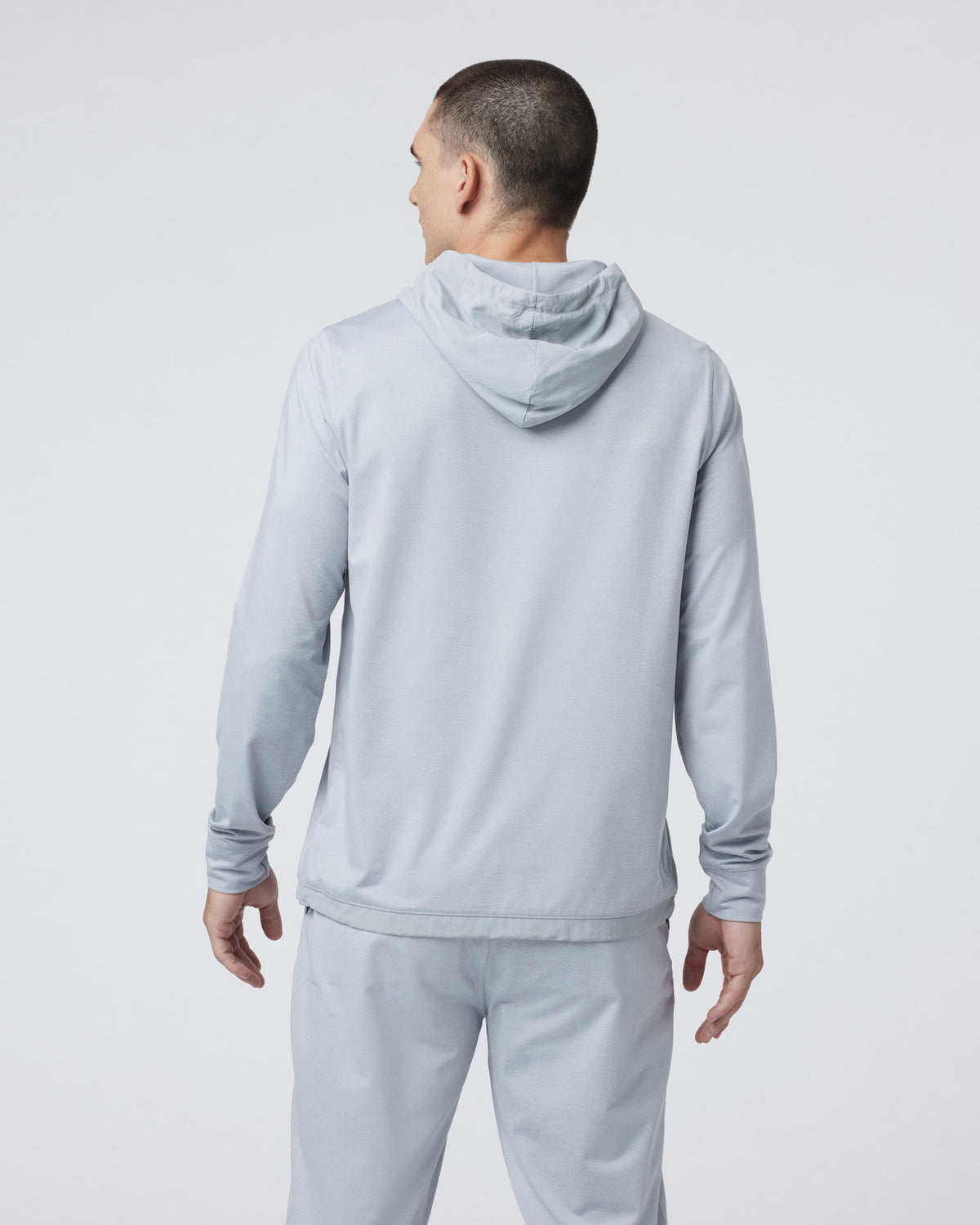 Sunday Element Hoodie Men's Platinum White Hoodie - Vuori
