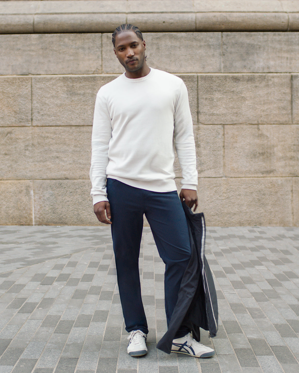 Fluent Sweater Men's Winter Grey Cashmere Sweater - Vuori