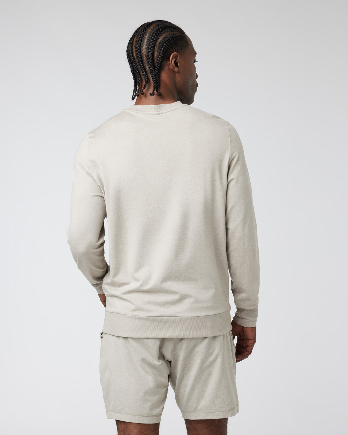 Ponto Performance Crew Dark Salt Heather Pullover - Vuori