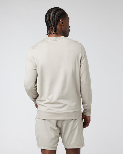 Ponto Performance Crew Dark Salt Heather Pullover - Vuori