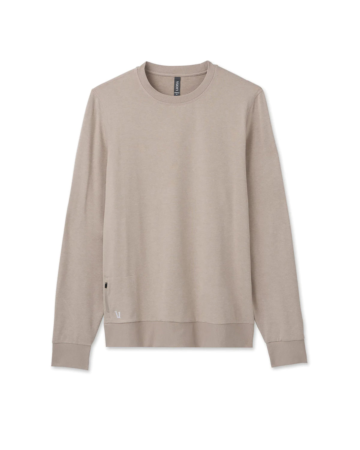 Ponto Performance Crew Dark Salt Heather Pullover - Vuori