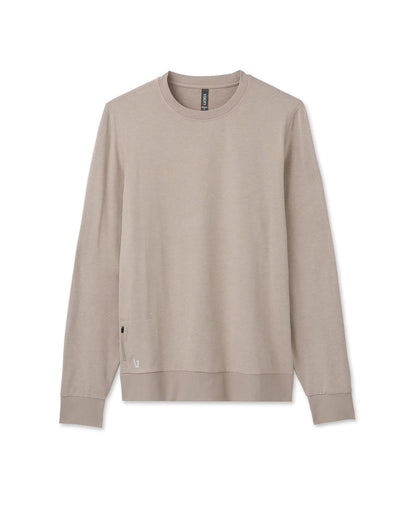 Ponto Performance Crew Dark Salt Heather Pullover - Vuori