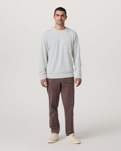 Jeffreys Crew 2.0 Men's Winter Grey Heather Pullover - Vuori