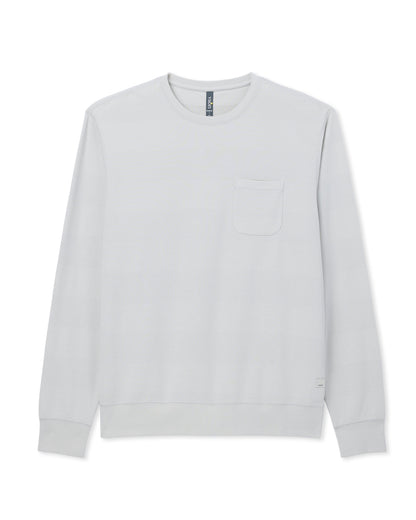 Jeffreys Crew 2.0 Men's Winter Grey Heather Pullover - Vuori